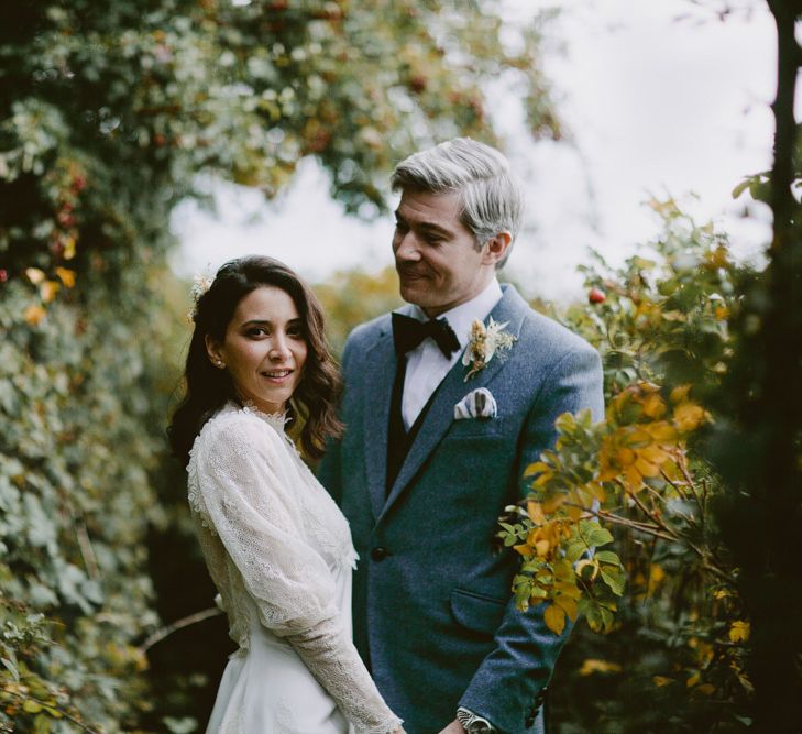 British tweed countryside wedding complete with Vintage Fun Fair | Sandra Mansour Dress | Hunter Wellies | Marleybrook House | Hunter Wellies | Images by David Jenkins