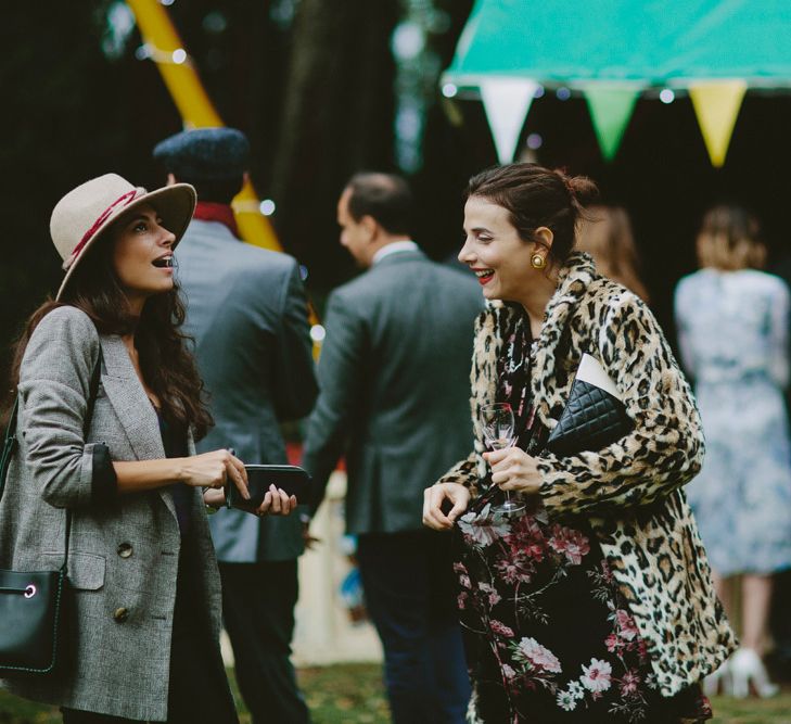 British tweed countryside wedding complete with Vintage Fun Fair | Sandra Mansour Dress | Hunter Wellies | Marleybrook House | Hunter Wellies | Images by David Jenkins