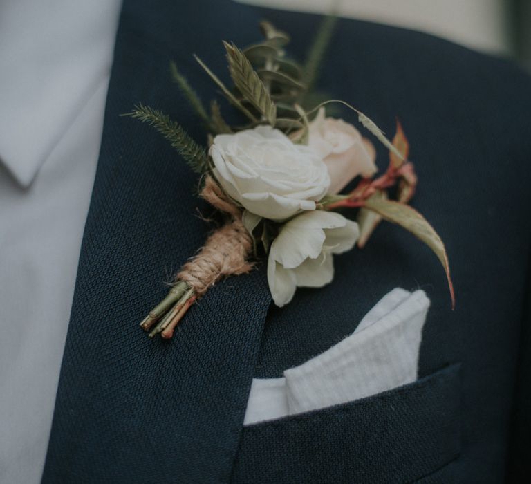 Groom Floral Buttonhole For City Wedding