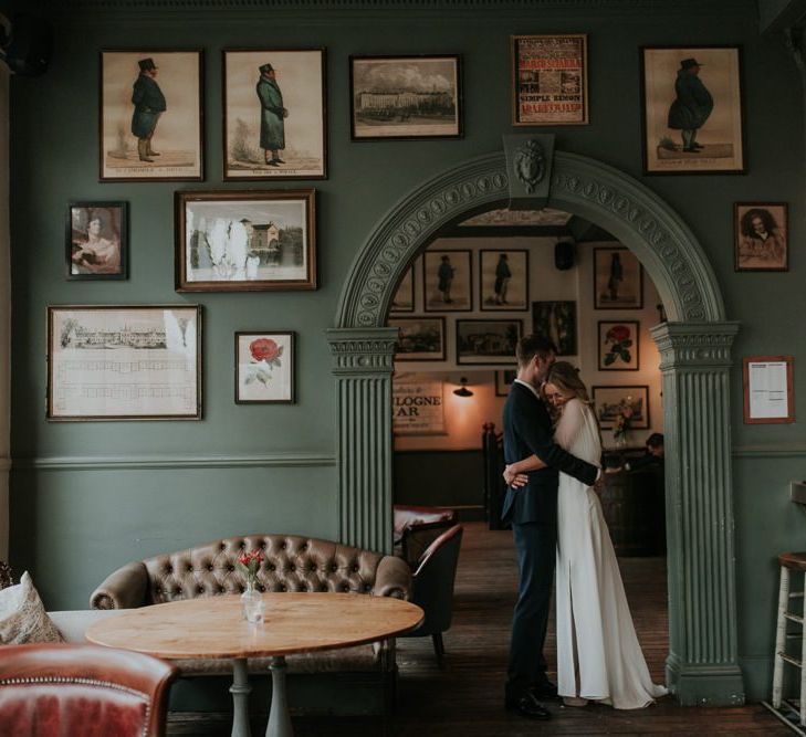 Bride and Groom In Bull &amp; Gate City Reception Venue