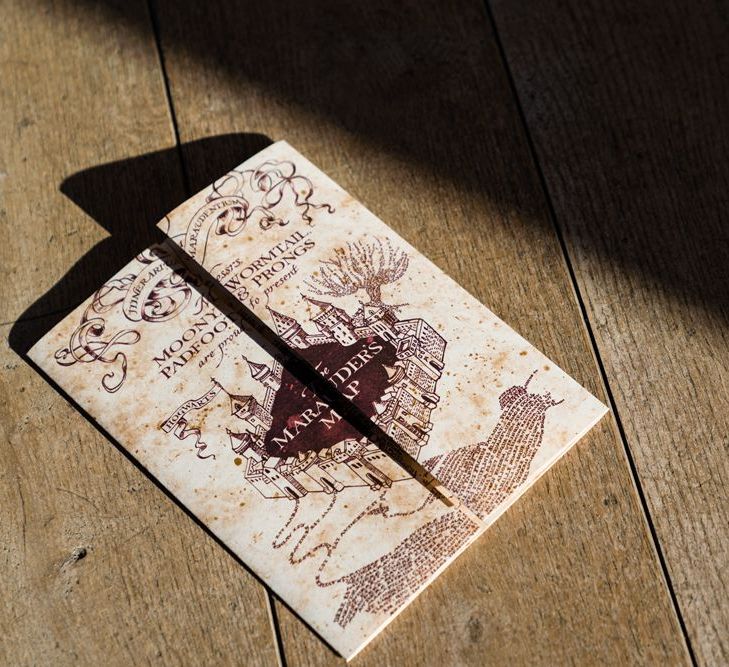 Harry Potter Wedding Theme Marauders Map