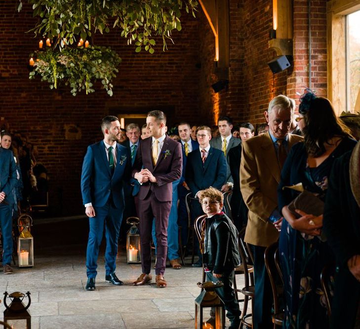 Wedding Ceremony Grooms Entrance at Hazel Gap Barn