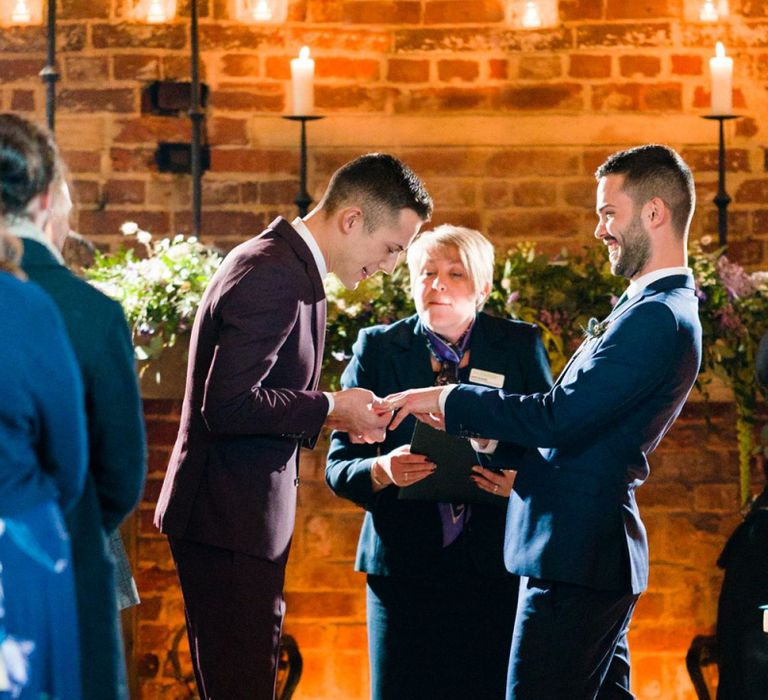 Same-Sex Wedding Ceremony at Hazel Gap Barn