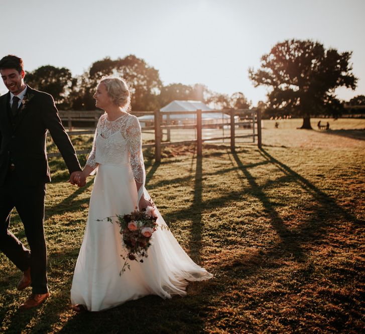 Bride and Groom at Locally Sourced Wedding Reception