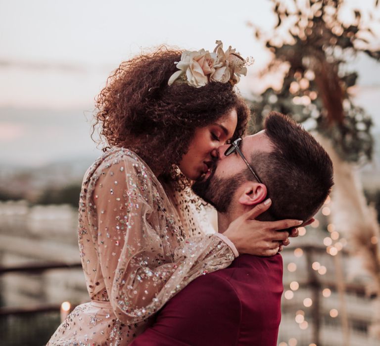 Intimate bride and groom portrait by Martina Skrobot Photography