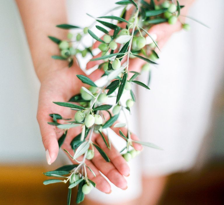 Olive Branch | Pastel Blue &amp; Green, Romantic, Destination Wedding at Corfu Luxury Villas, Planned by Rosmarin Weddings &amp; Events | Mikhail Balygin Fine Art Wedding Photographer