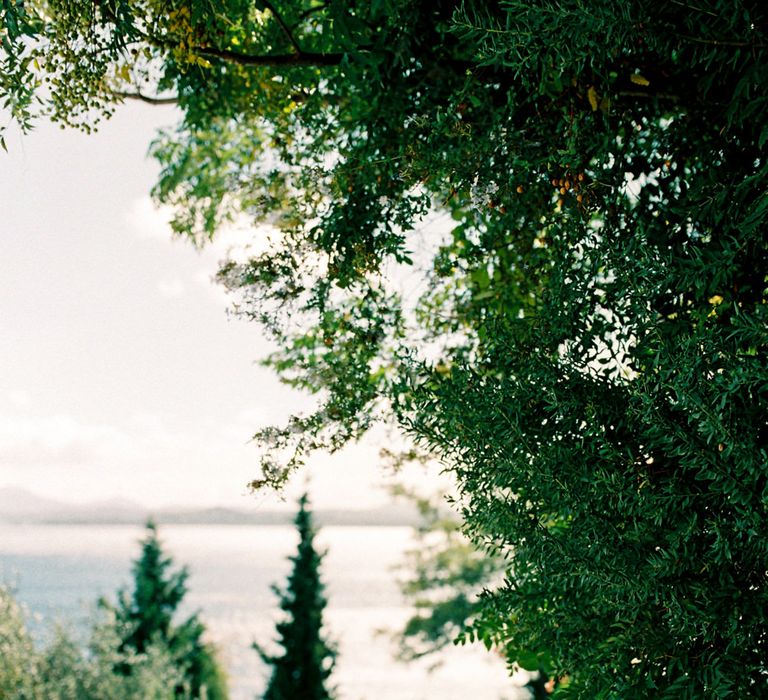 Outdoor Wedding Ceremony Aisle &amp; Altar | Pastel Blue &amp; Green, Romantic, Destination Wedding at Corfu Luxury Villas, Planned by Rosmarin Weddings &amp; Events | Mikhail Balygin Fine Art Wedding Photographer