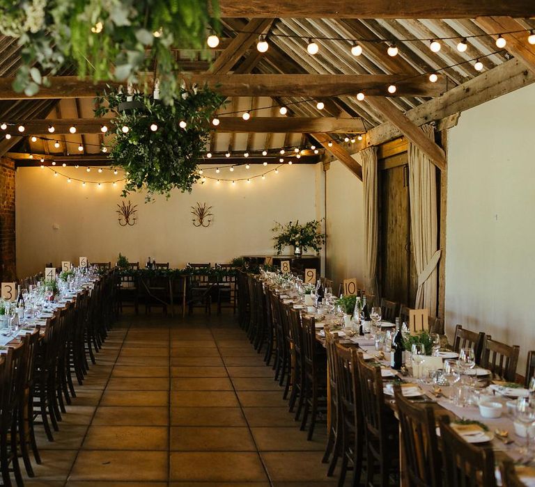 Foliage Details For Wedding // Juliet Cap Veil For A Wildflower Filled Wedding At Chenies Manor // Bride In Apache By Jenny Packham // Image By Eneka Stewart Photography