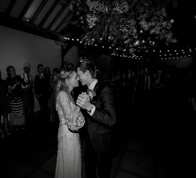 Juliet Cap Veil For A Wildflower Filled Wedding At Chenies Manor // Bride In Apache By Jenny Packham // Image By Eneka Stewart Photography