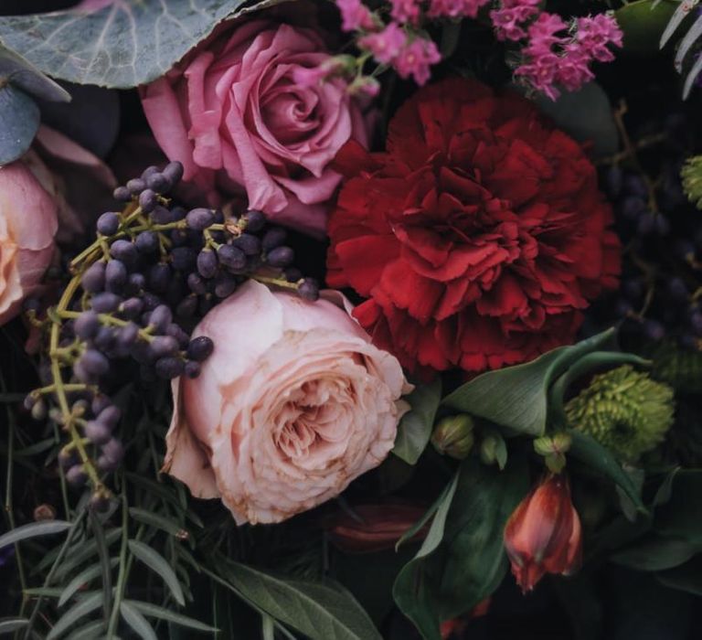 Opulent Flowers For Wedding With Polaroid Guest Book