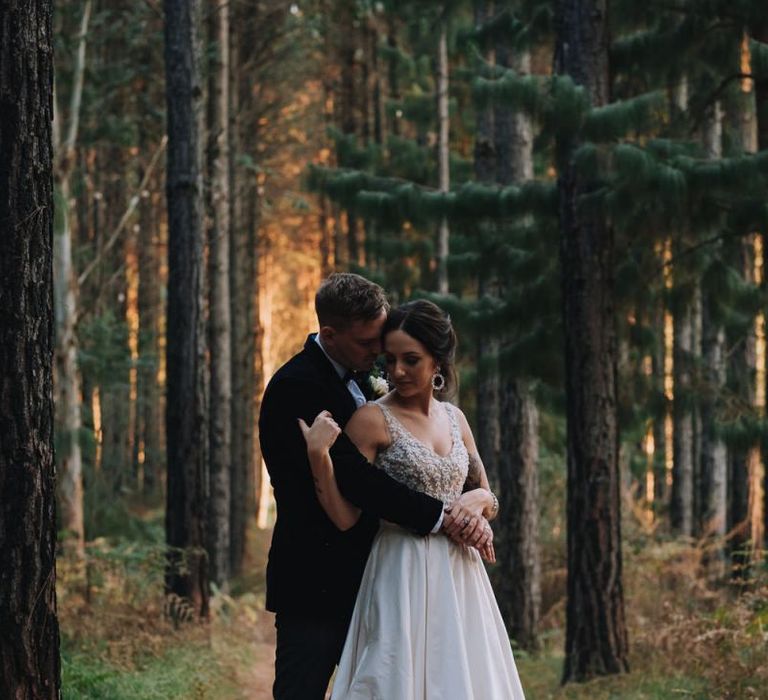 Bride Wears Elbeth Gillis Bride Dress For DIY Wedding With Polaroid Guestbook