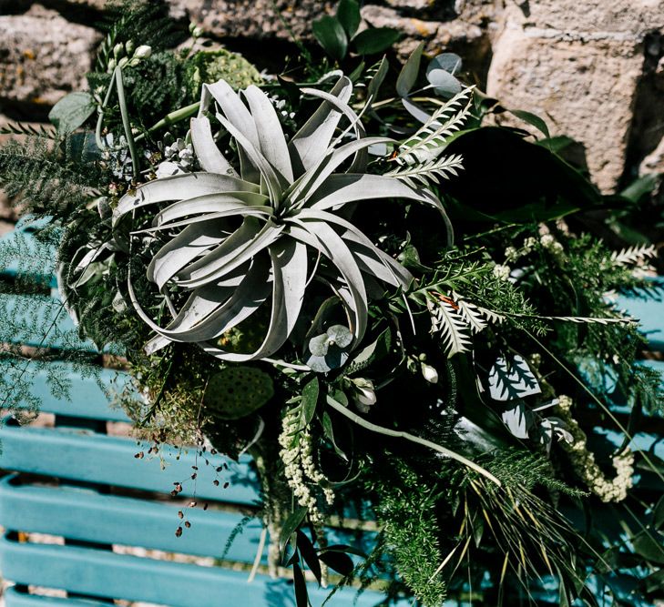 Bride In Floral Dress By Stephanie Allin Festival Wedding With Food Trucks &amp; Outdoor Ceremony With Geo Dome Tent Baya Hire Epic Love Story Photography