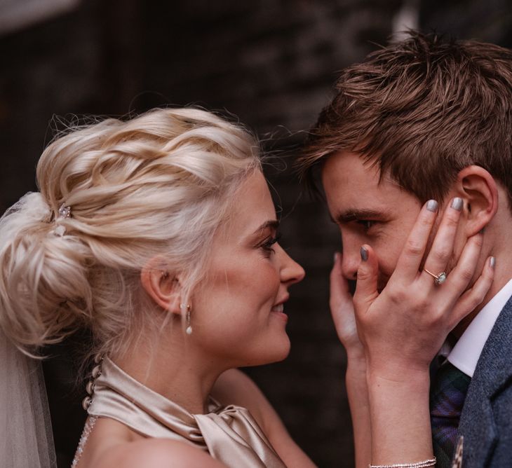 London Fields Brewery Wedding With Bride In Bespoke Dress By Katrine Mikklesen And Images From Taylor Hughes Photography