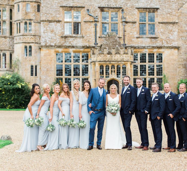 Wedding Party in Front of The Wedding Venue