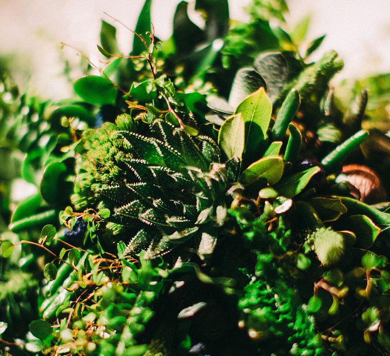 Foliage | Botanical Black Tie Wedding at Rivington Hall Barn with Acrylic Candelabras &amp; Louis Ghost Chairs | Lawson Photography | Ever After Videos