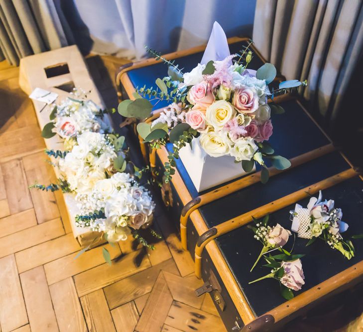 Wedding Bouquets In Pastel Colours // Le Petit Chateau Northumberland Wedding Venue For Fun Wedding With Two Brides And Images From Willo Photography