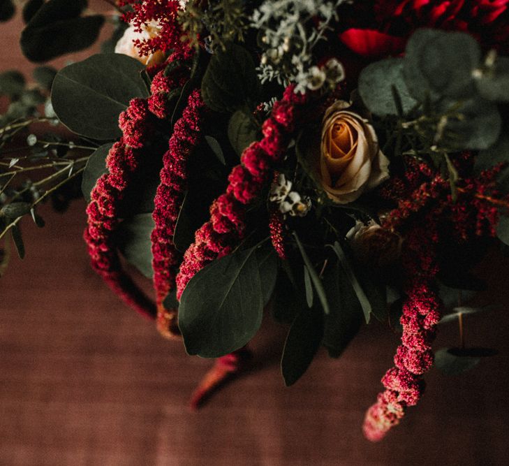 Glamorous Iscoyd Park Wedding With Burgundy, Navy And Ivory Colour Scheme With Artistic And Alternative Images From Carla Blain Photography