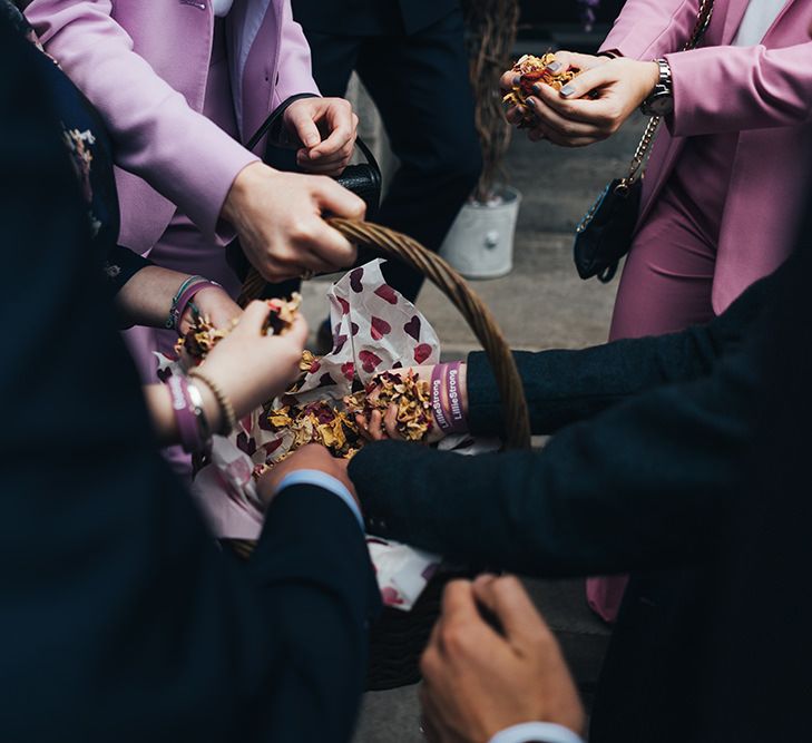 Guests Take Confetti To Throw