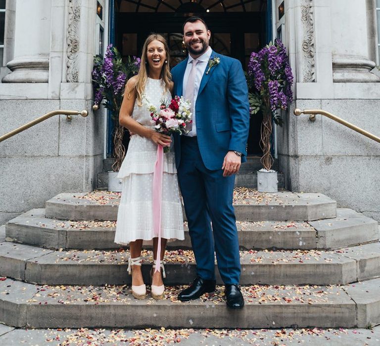 Bride and Groom After Ceremony