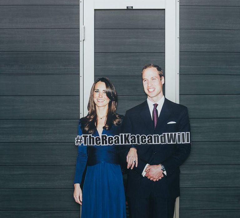 Cardboard Cutout of The Duke and Duchess of Cambridge When They Got Engaged