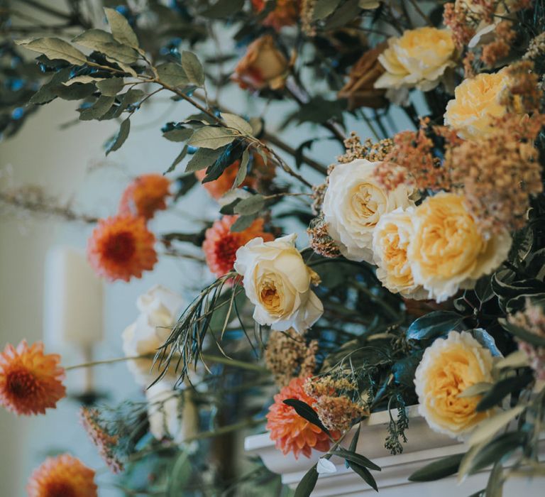 Wedding Flowers In Orange and Yellow