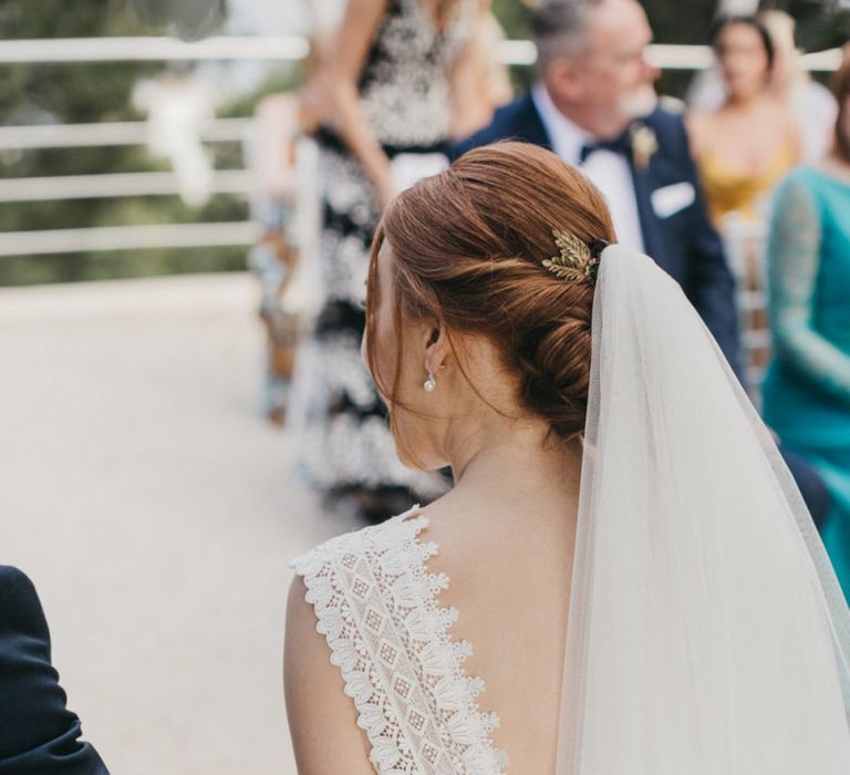 Lace Detail on Pronovias Wedding Dress