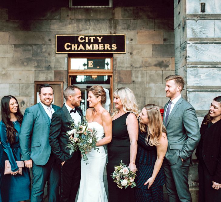 Intimate Edinburgh elopement with a handful of wedding guests