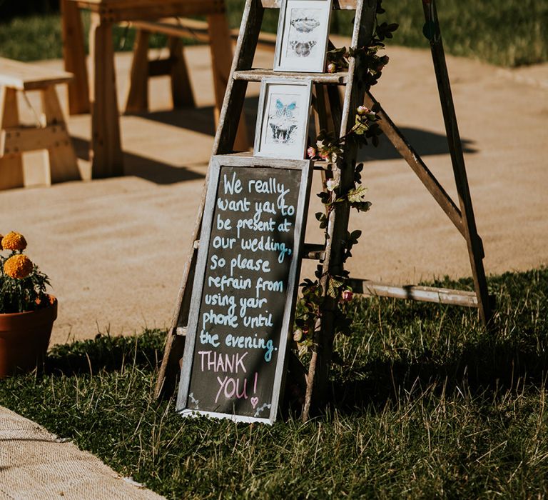 Unplugged wedding ceremony in PapaKata tipi