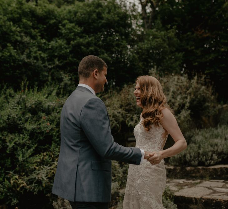 Bride and Groom First Look Moment