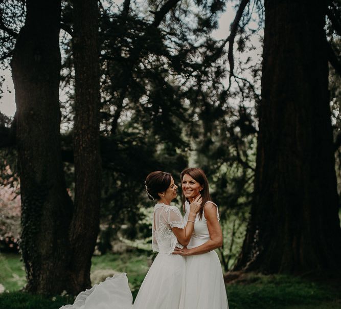 Bride and bride portrait