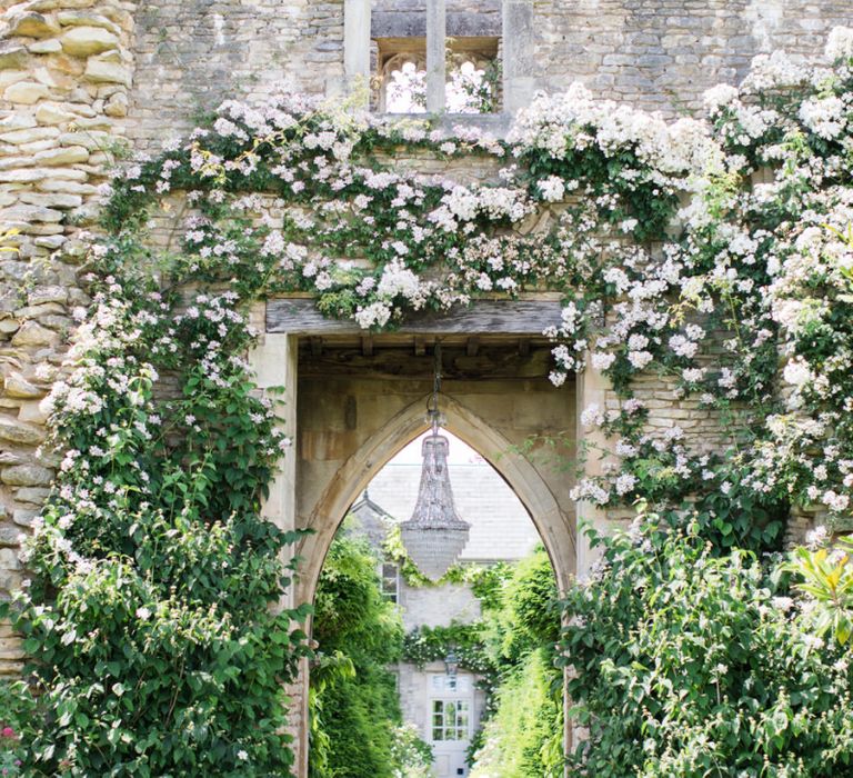 Hanging Chandelier in The Lost Orangery Wedding Venue