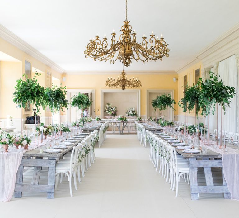 Elegant Wedding Reception Decor at The Lost Orangery