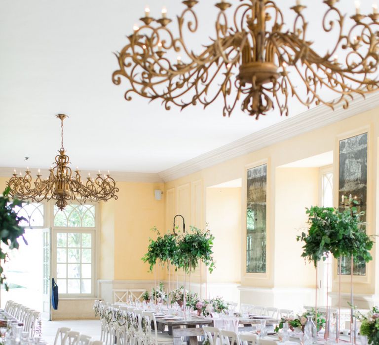 The Lost Orangery Wedding Reception Decor