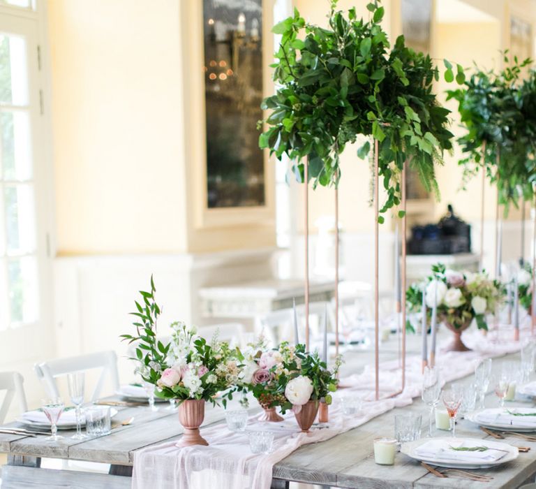 Romantic Botanical Wedding Reception Decor