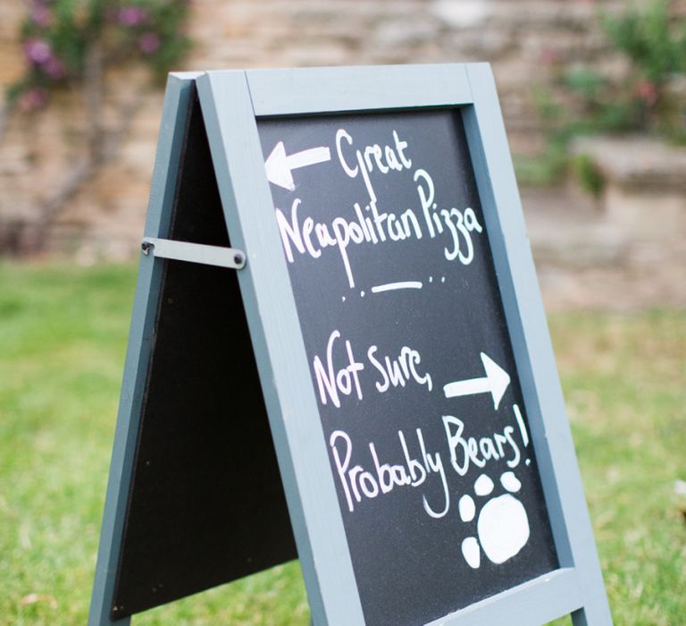 Chalkboard Wedding Sign