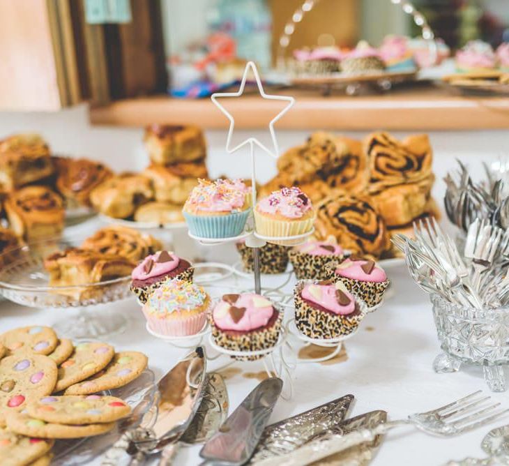 Homemade treats for relaxed and fun village fete themed wedding reception