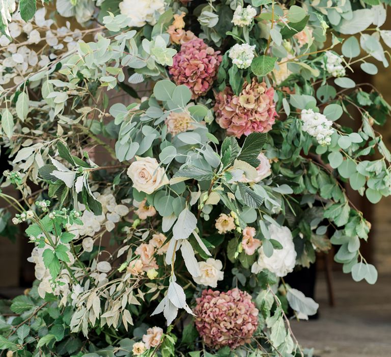 Jenni Bloom Flowers | Cowdray House, West Sussex | Photography by Emma Pilkington | Beattie Bailey planning &amp; Styling | Bride wears Suzanne Neville