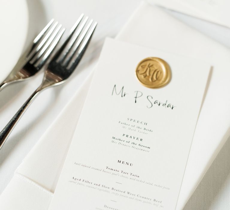 Quints of Jersey Stationery | Cowdray House, West Sussex | Photography by Emma Pilkington | Beattie Bailey planning &amp; Styling | Bride wears Suzanne Neville