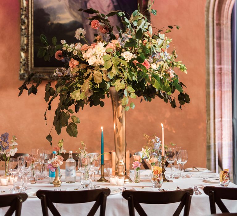 Jenni Bloom Flowers | Cowdray House, West Sussex | Photography by Emma Pilkington | Beattie Bailey planning &amp; Styling | Bride wears Suzanne Neville