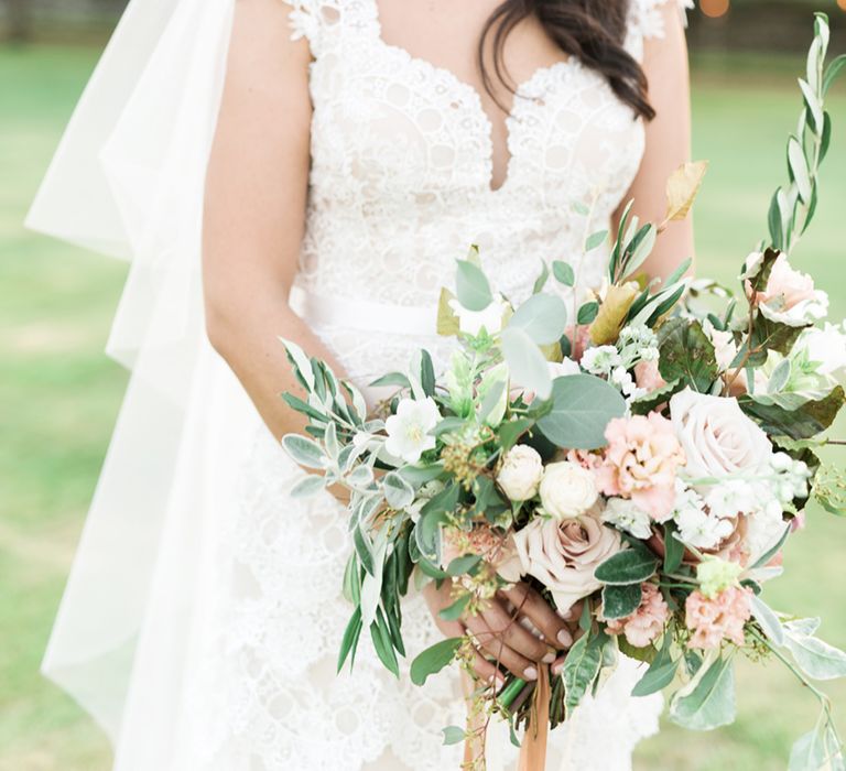 Jenni Bloom Flowers | Cowdray House, West Sussex | Photography by Emma Pilkington | Beattie Bailey planning &amp; Styling | Bride wears Suzanne Neville