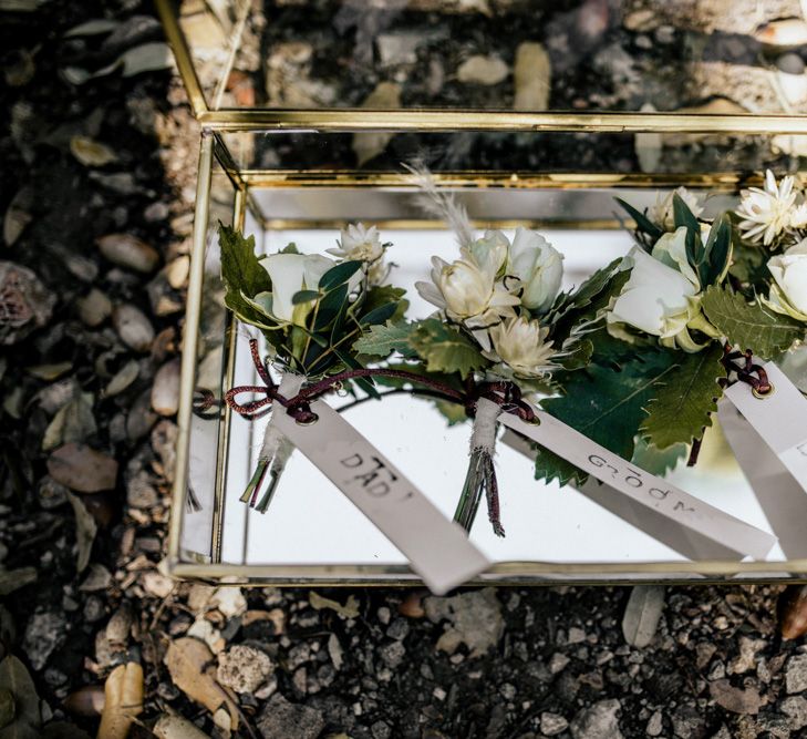 White Flower Buttonholes