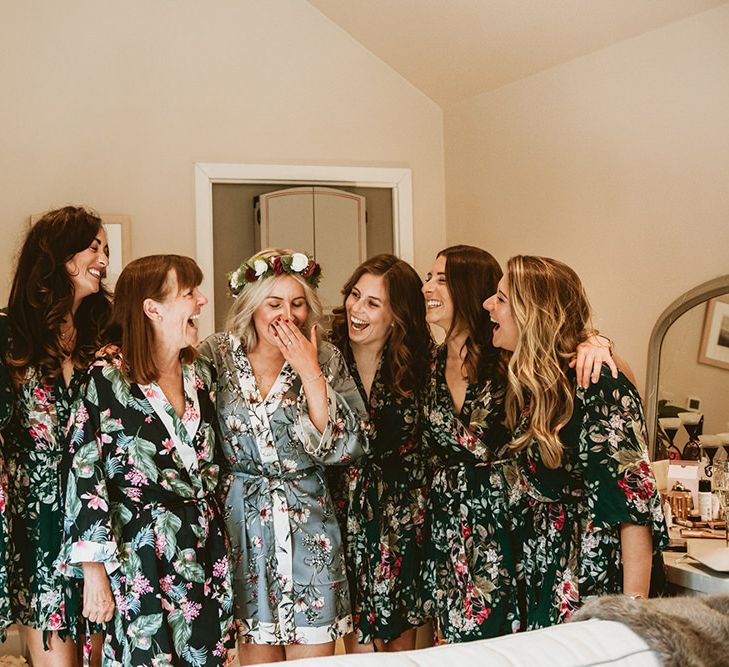 Bridal Party in Getting Ready Robes