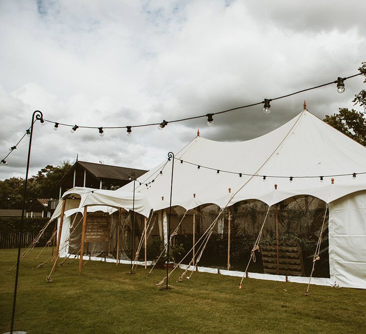 Tipi Tent with Festoon Lights