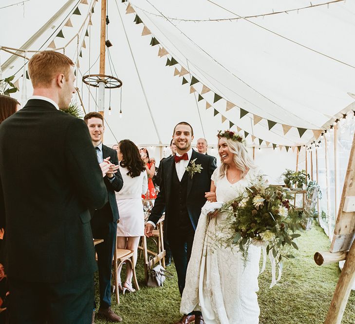 Bride and GroomWedding Reception Entrance