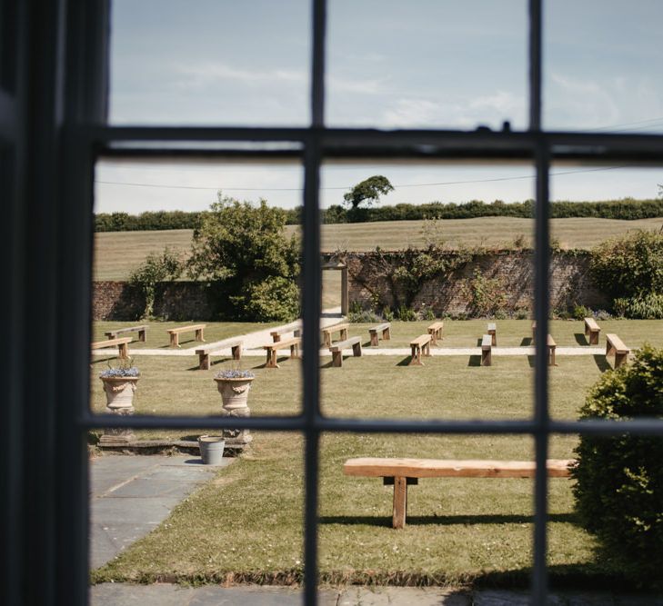 Laid Back Cornish Wedding Planned From Australia At Launcells Barton Bude Bride In Made With Love 'Stevie' Gown Images By McGivern Photography