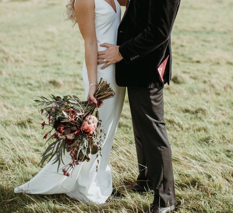 Bride and groom at Norfolk wedding