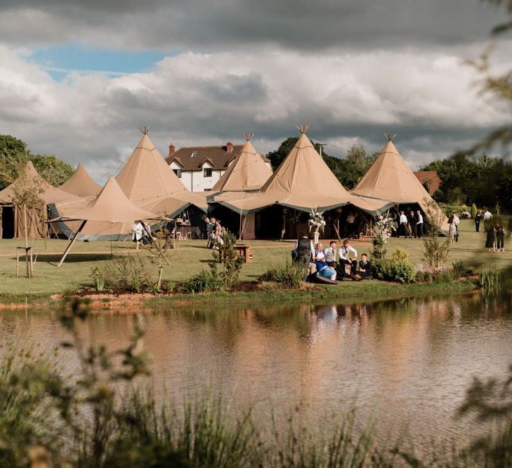 World inspired Tents Tipi Wedding Reception