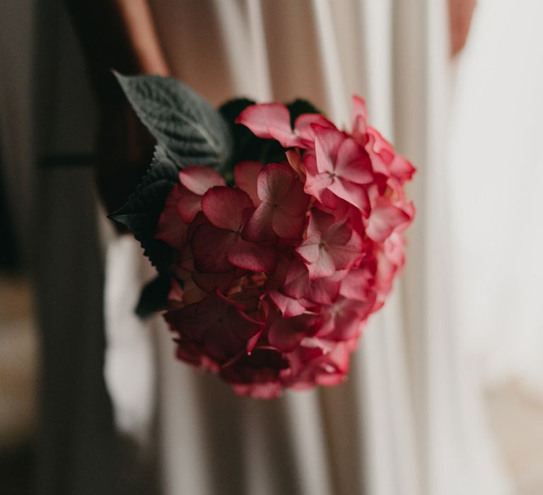 Pink wedding flowers