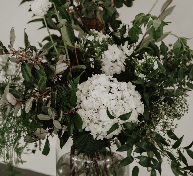 White and Green Wedding Flowers