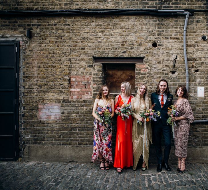 Bridal Party With Groom